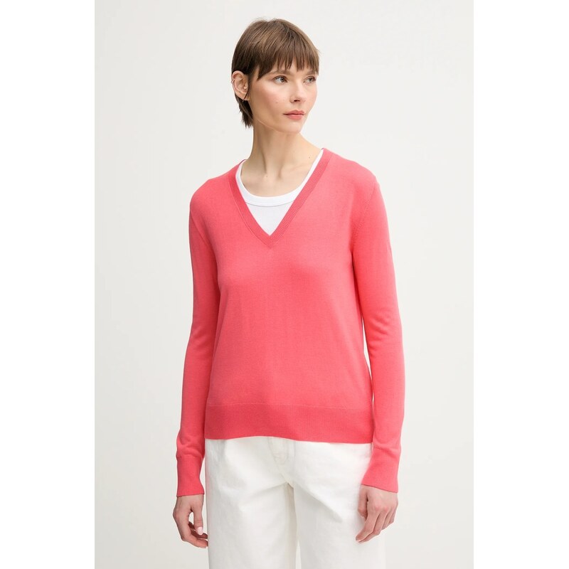 Sveter s prímesou hodvábu United Colors of Benetton 63455017