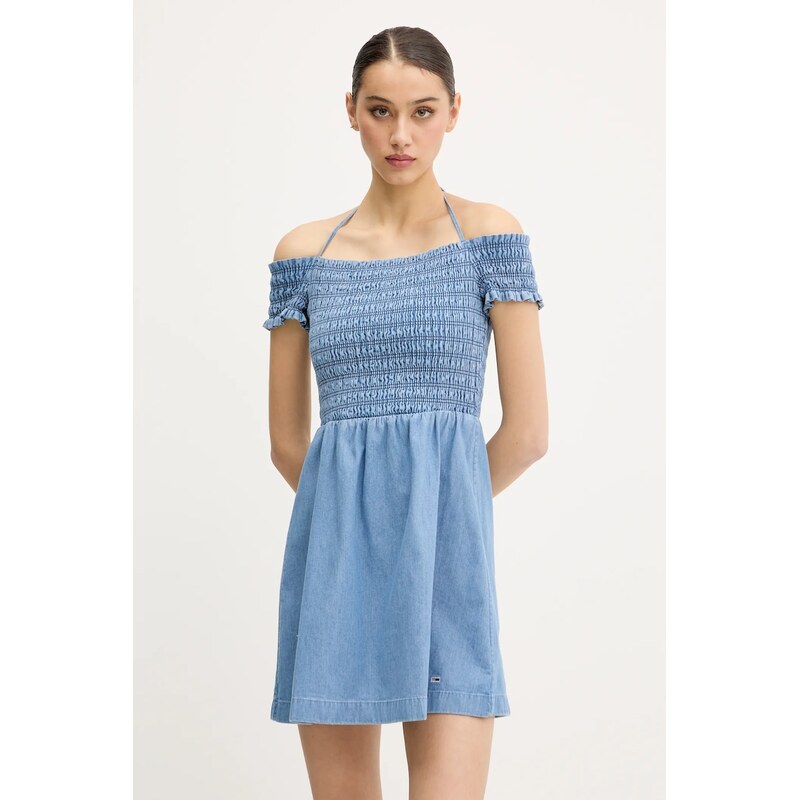 Rifľové šaty Tommy Jeans 63456455