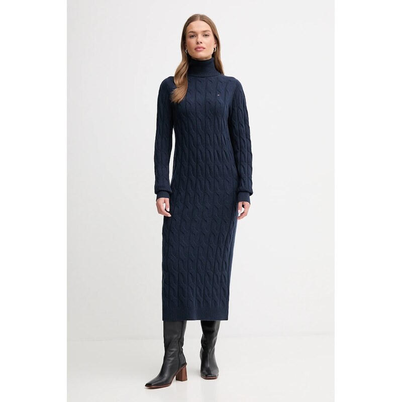 Šaty s prímesou vlny Tommy Hilfiger 65589649
