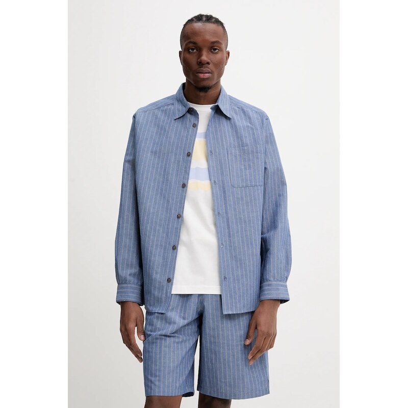 Košeľa s prímesou ľanu A.P.C. chemise malo 63565237