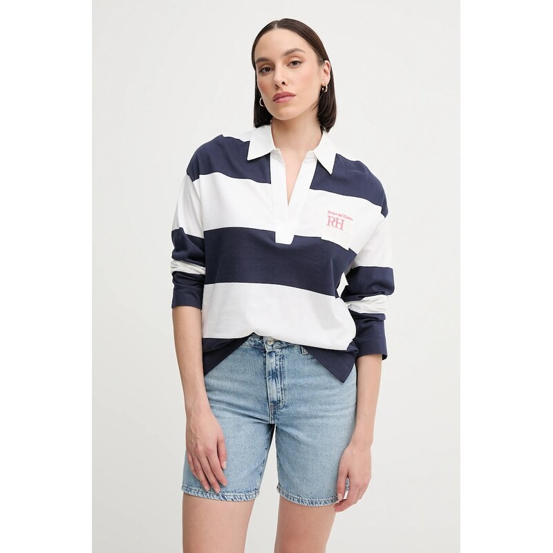 Bavlnené tričko s dlhým rukávom Pedro del Hierro 66513129