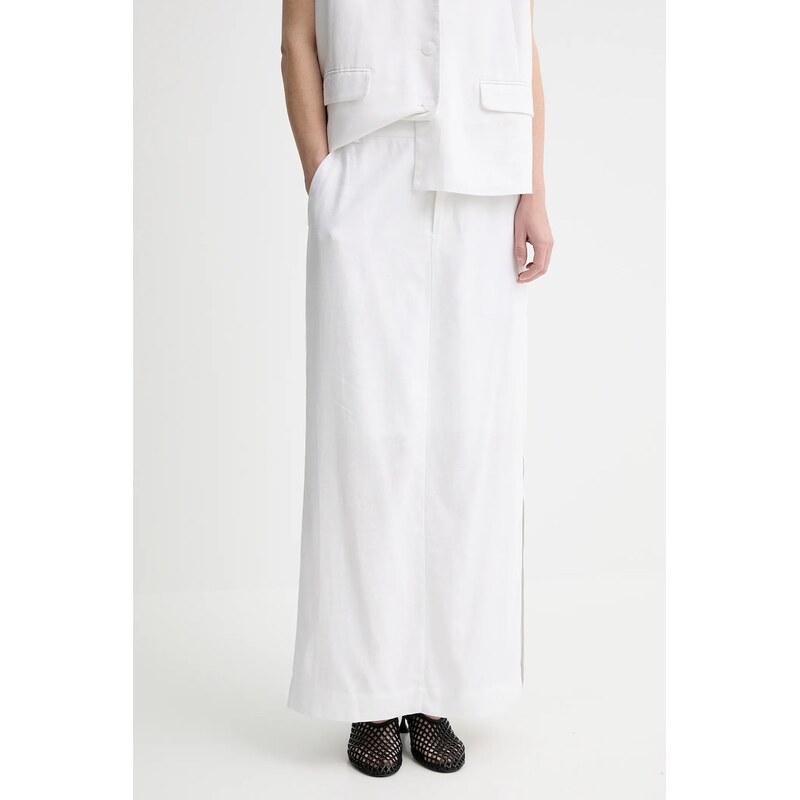 Sukňa s prímesou ľanu Gestuz 64186539