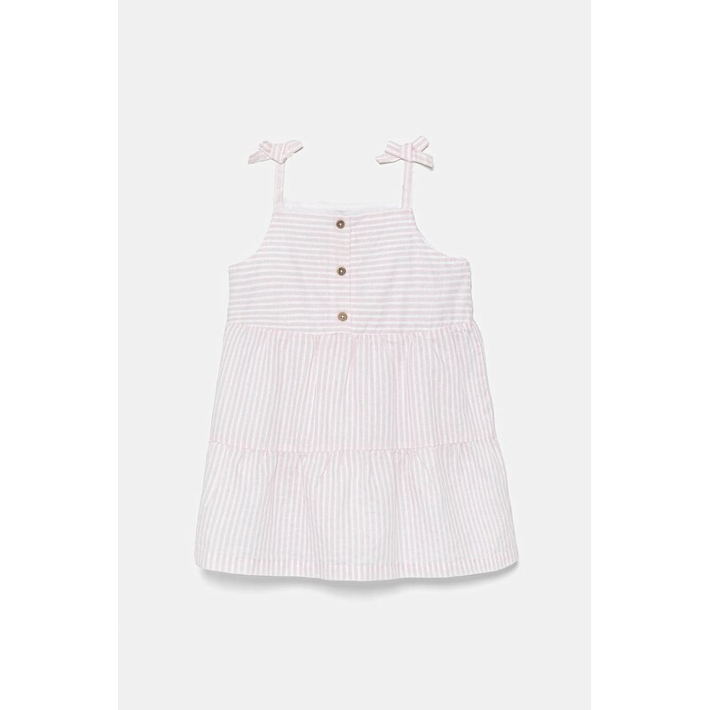 Dievčenské ľanové šaty United Colors of Benetton 63562850