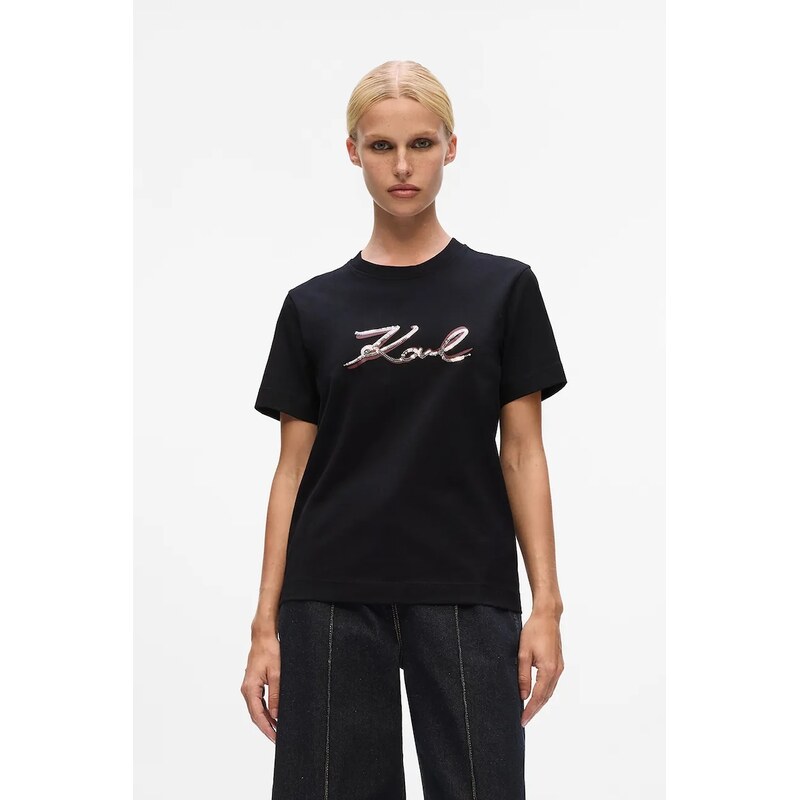 Bavlnené tričko Karl Lagerfeld 65369568