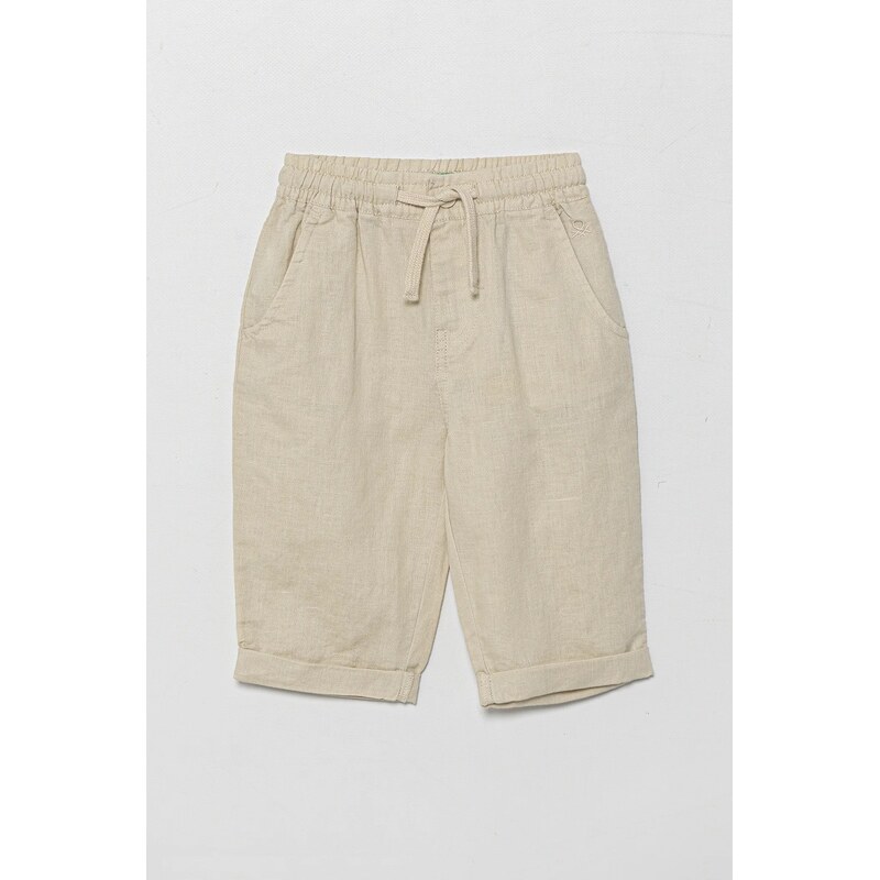 Detské ľanové nohavice United Colors of Benetton 63552592