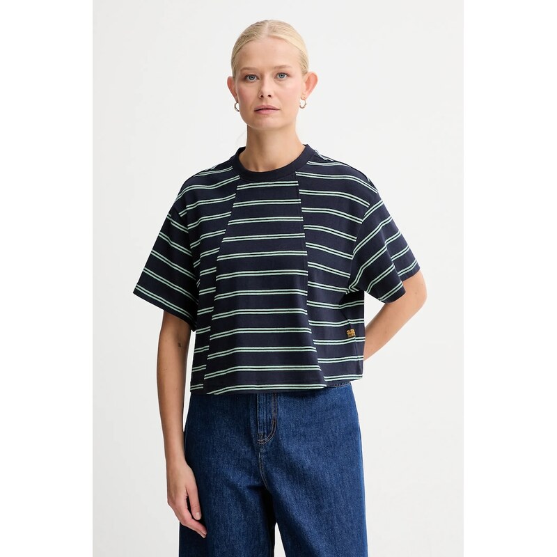Bavlnené tričko G-Star A line stripe boxy 65392060