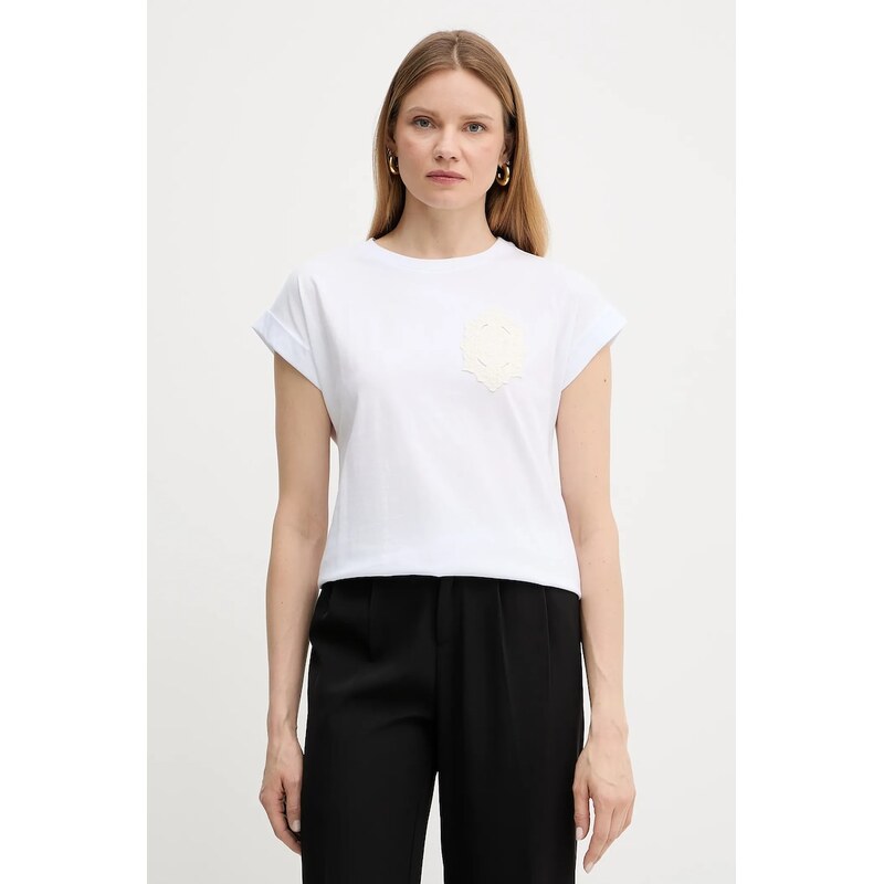 Bavlnené tričko Twinset 63608397