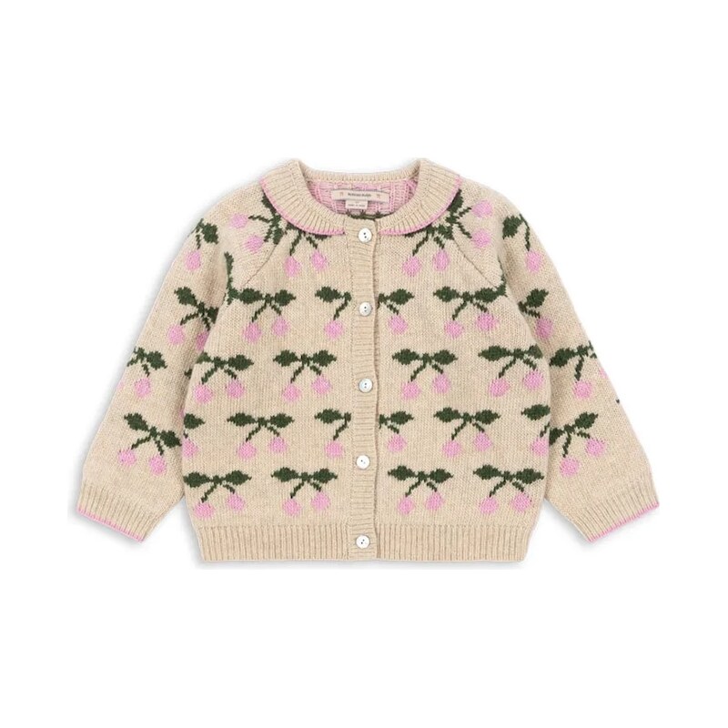 Detský sveter Konges Sløjd BELOU KNIT COLLAR CARDIGAN 65496507