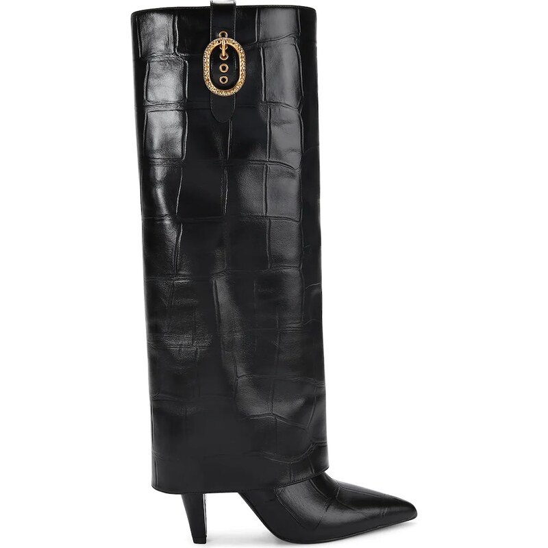 Kožené čižmy Kurt Geiger London Fold Over Tall Boot 66012990