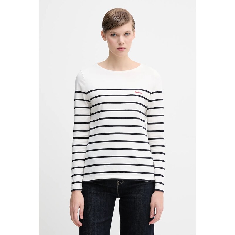 Bavlnené tričko s dlhým rukávom Barbour BRADLEY 66514756