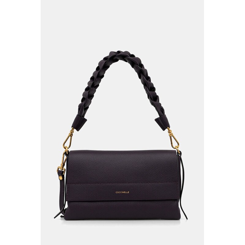 Kožená kabelka Coccinelle BOHEME GRANA DOUBLE 66047250