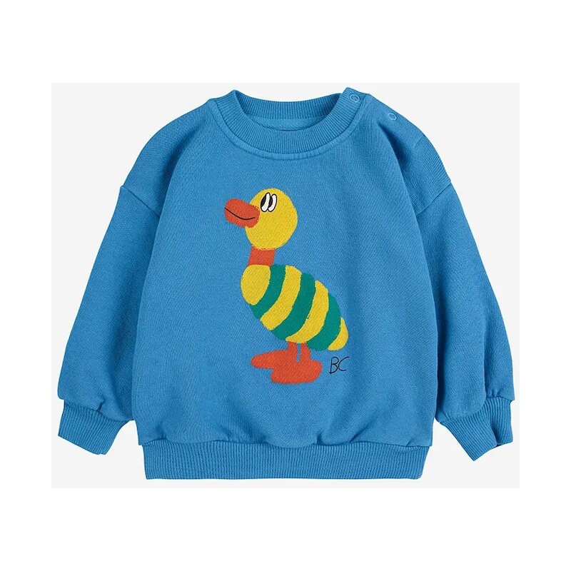 Bavlnená mikina pre bábätká Bobo Choses Striped Duck 64802699