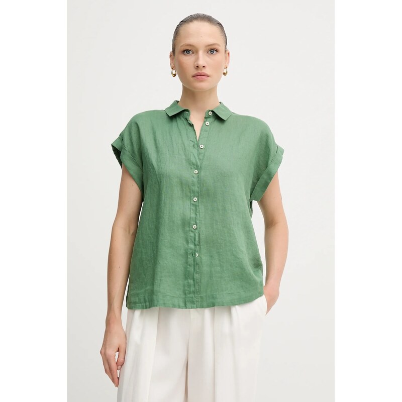 Ľanová košeľa United Colors of Benetton 63540136