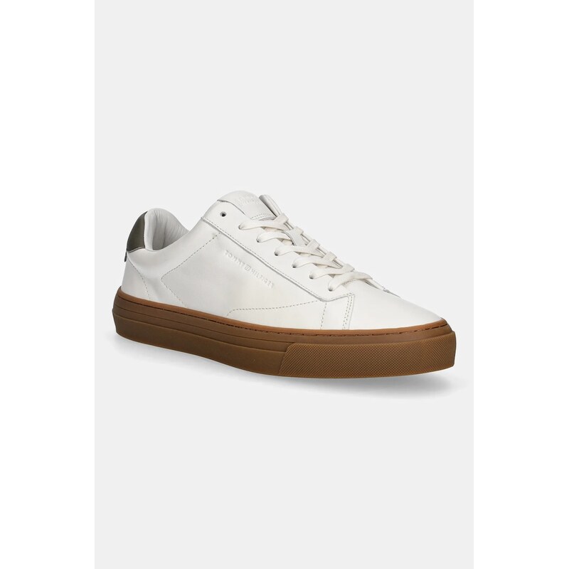 Tommy Hilfiger Kožené tenisky Tommy Hilfiger PREMIUM DRESS CUPSOLE LTH 65420702