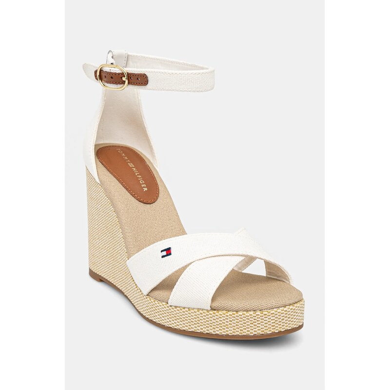Sandále Tommy Hilfiger FLAG HIGH WEDGE ESPAD CRISSCROSS 62970355