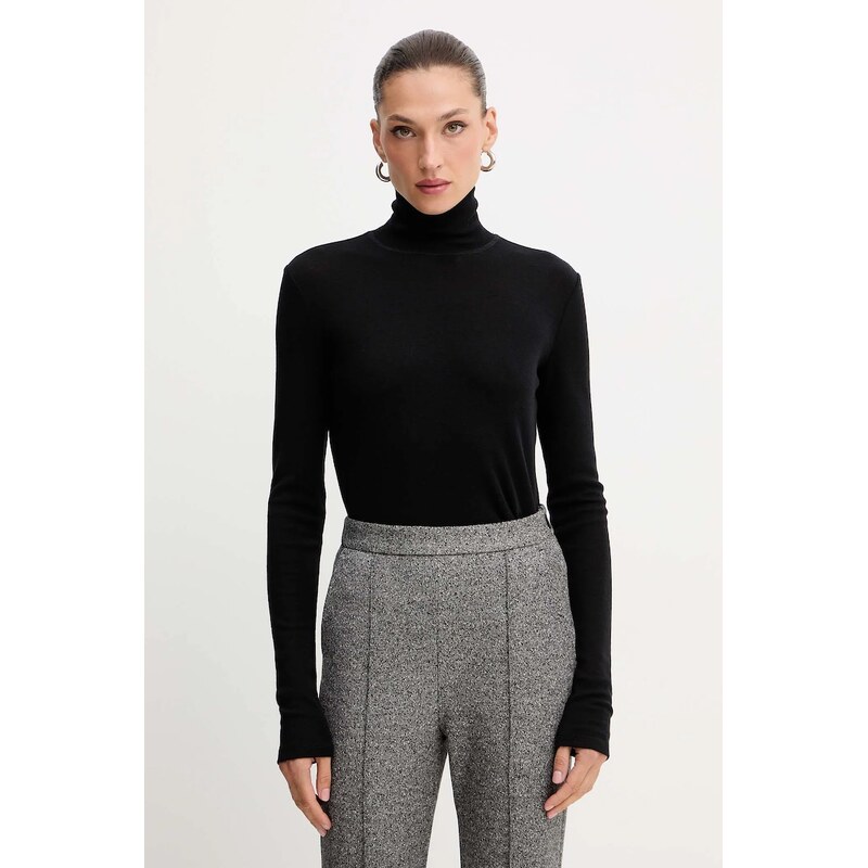 Tričko s dlhým rukávom s prímesou vlny MM by Max Mara BLASY 66514337