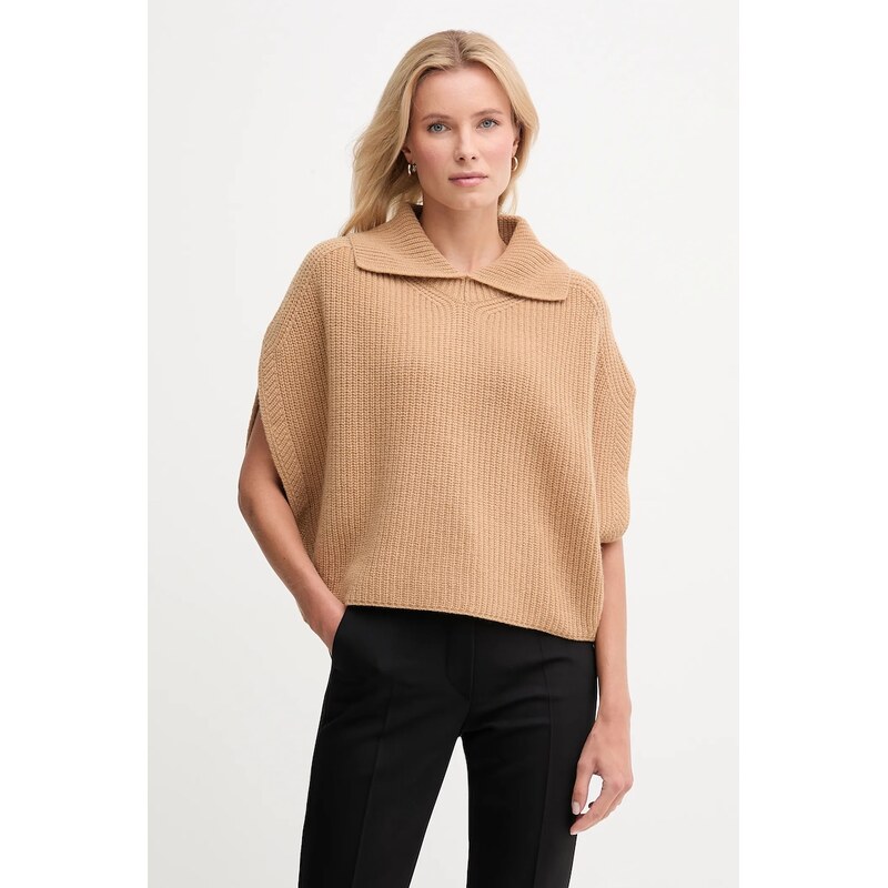 Pončo s prímesou vlny United Colors of Benetton 65473081