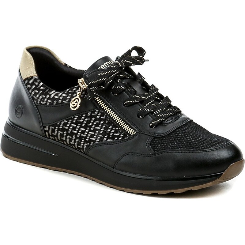 Remonte D1G08-05 čierne dámske nadmerné poltopánky 66047916