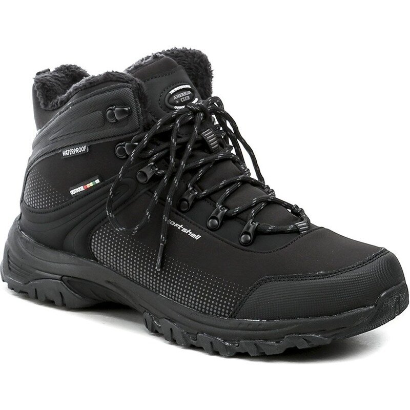 American Club HL146-24 čierne pánske zimné softshell topánky 66047921