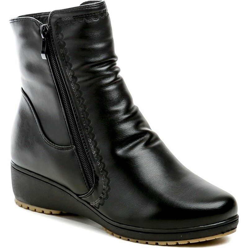 Scandi 262-0227-A1A čierne dámske zimné topánky 66047924