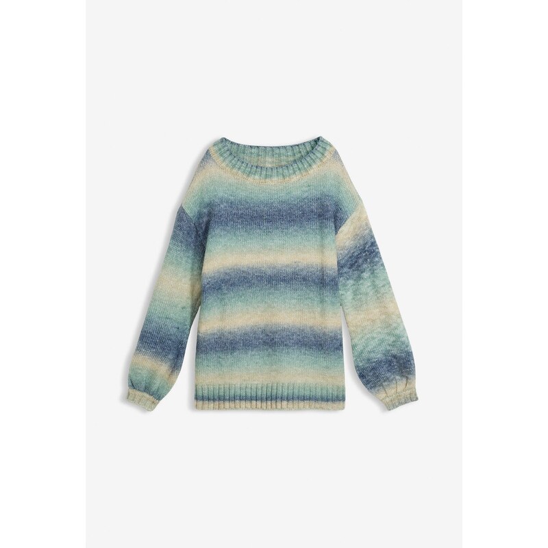 bonprix Hrubo pletený pulóver z mäkkého vlneného mixu, farba béžová 66048139