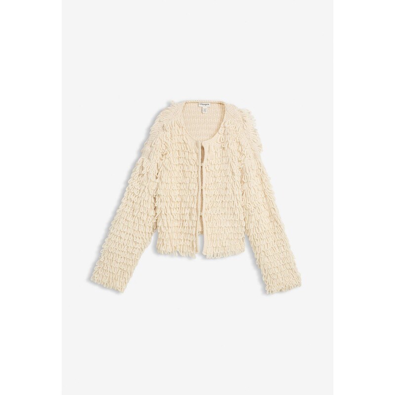 bonprix Hrubo pletený sveter, farba béžová 66048155