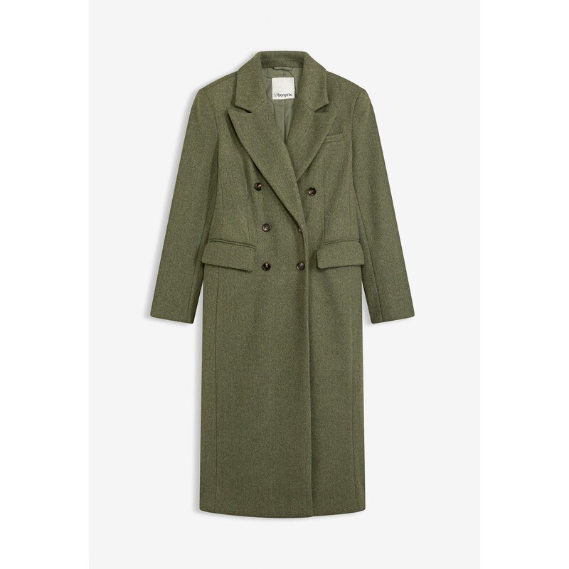 bonprix Blejzrový kabát, farba zelená 66048225