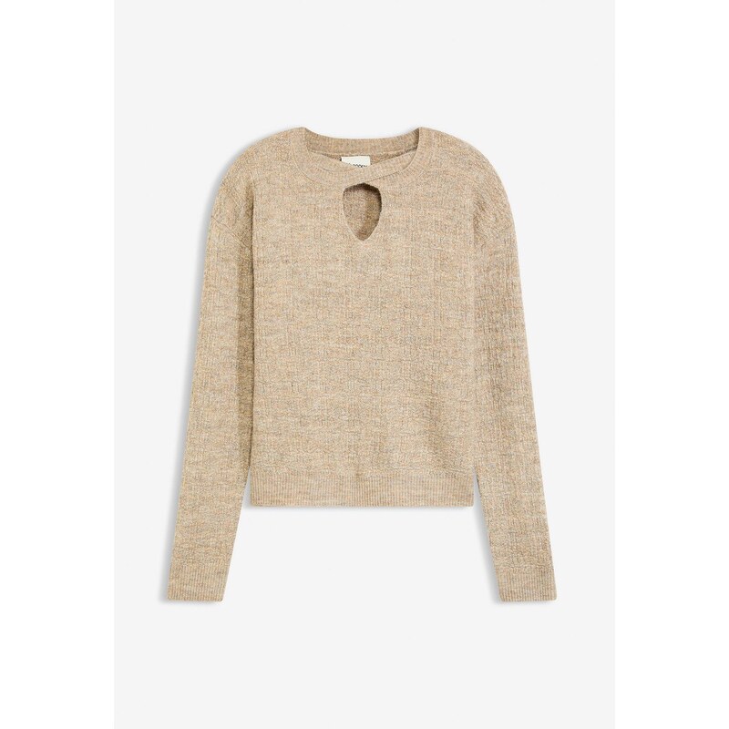 bonprix Pulóver, farba béžová 66048311