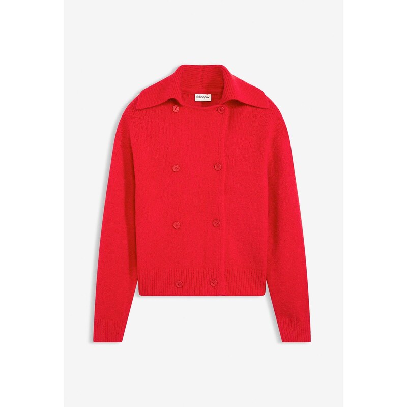 bonprix Hrubo pletený sveter, farba červená 66048326