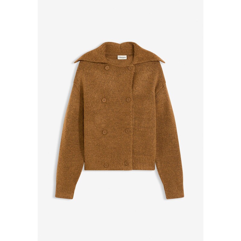 bonprix Hrubo pletený sveter, farba hnedá 66048327