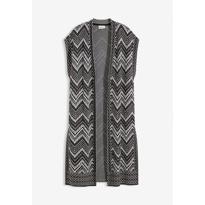 bonprix Pletená vesta, farba čierna 66048337