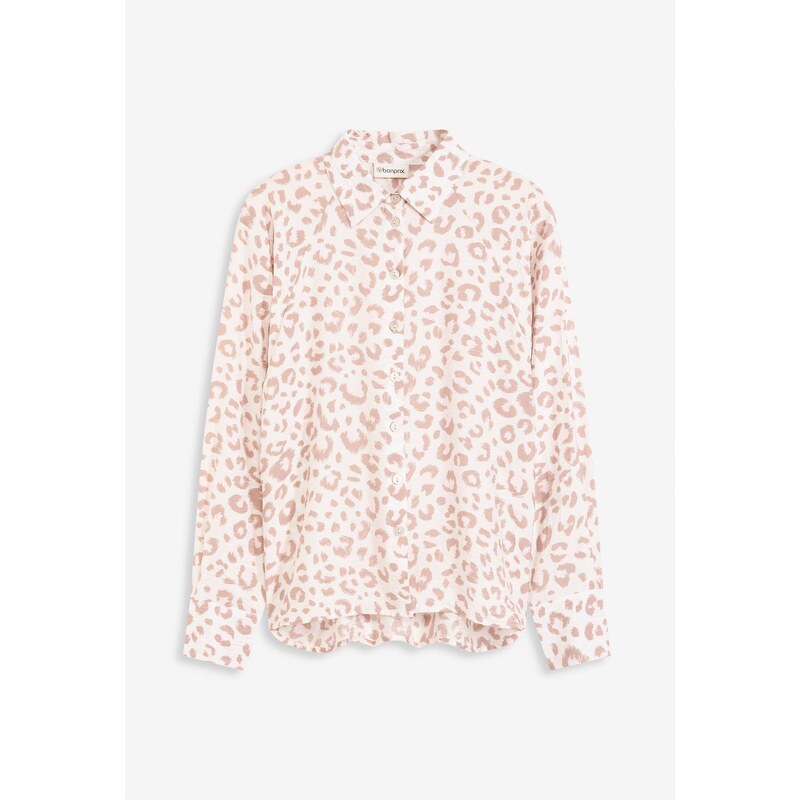 bonprix Viskózová blúzka s netopierími rukávmi, farba biela 66048364