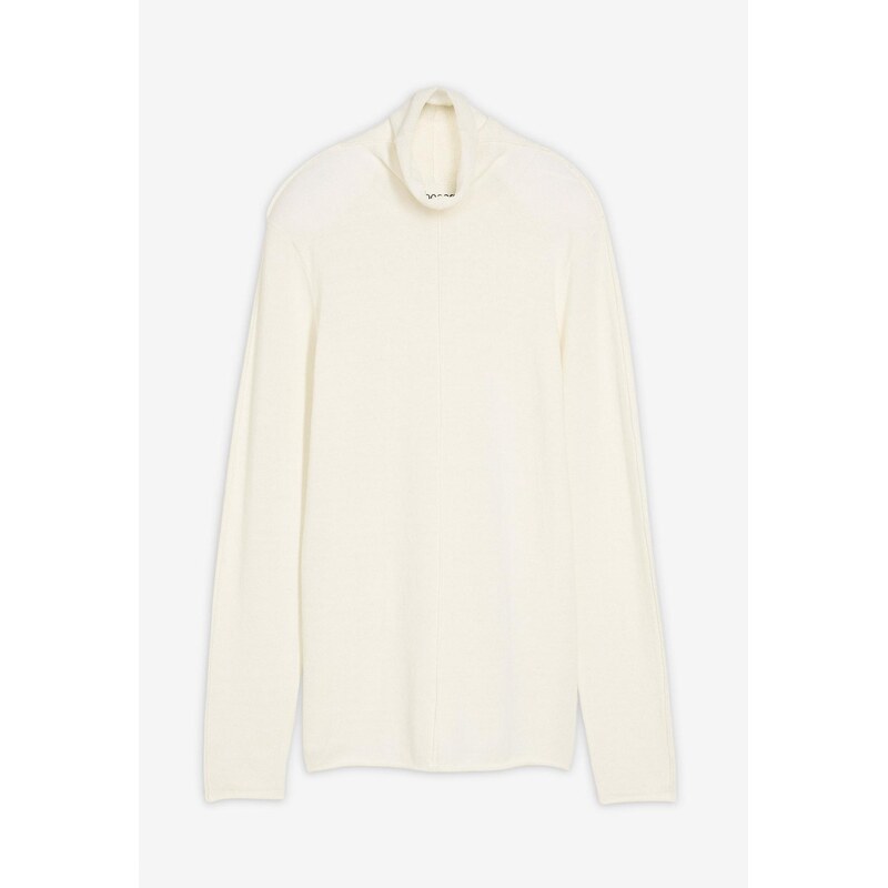 bonprix Rolák z mäkkého mixu kašmíru, farba biela 66048360