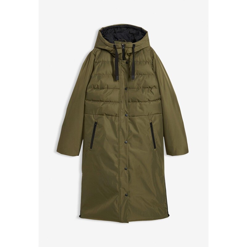 bonprix Prešívaný kabát, farba zelená 66048491