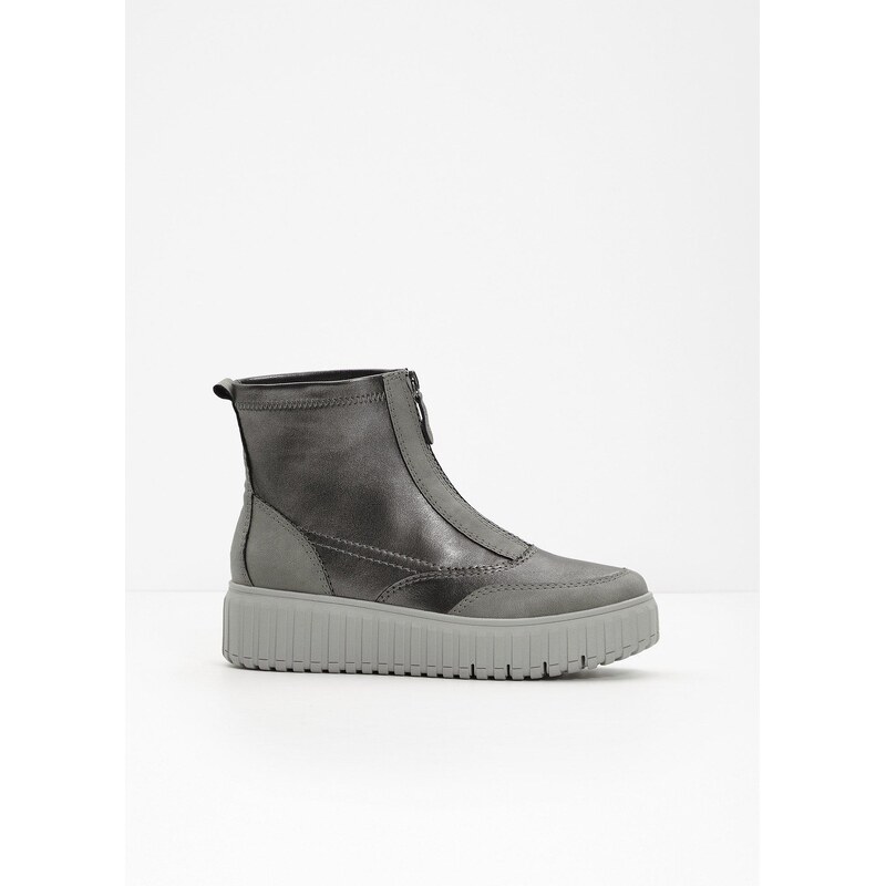 bonprix Čižmy na platforme Jana, farba šedá 66048513