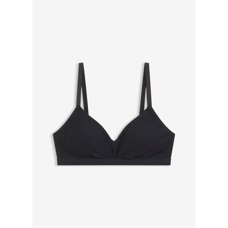bonprix Podprsenka bralette bez kostíc, z vrúbkovanej bio bavlny, 66048579