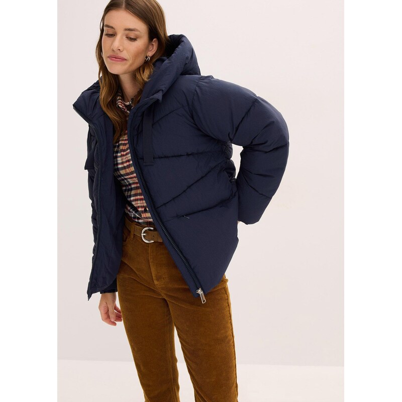 bonprix Prešívaná bunda, vodu odpudzujúca, farba modrá 66048168