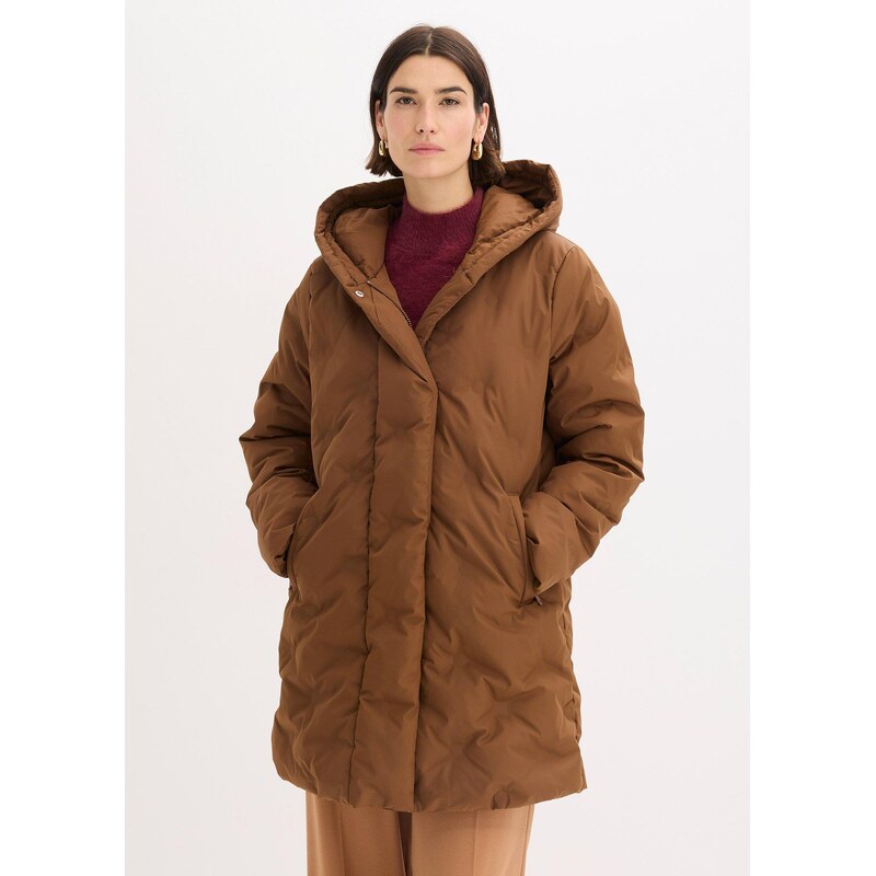 bonprix Prešívaná bunda 2 v 1, farba hnedá 66048261