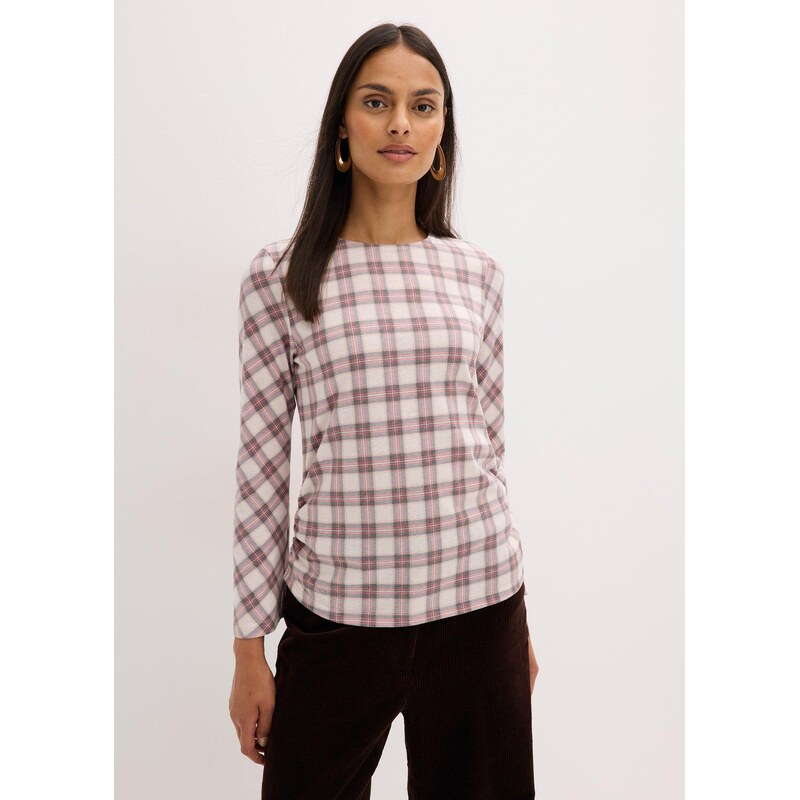 bonprix Tričko s dlhým rukávom, farba šedá 66048280