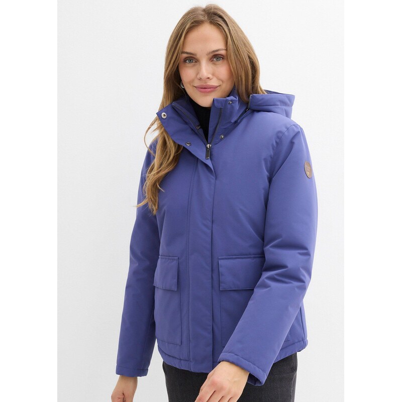 bonprix Zimná bunda s vreckami, farba modrá 66048435