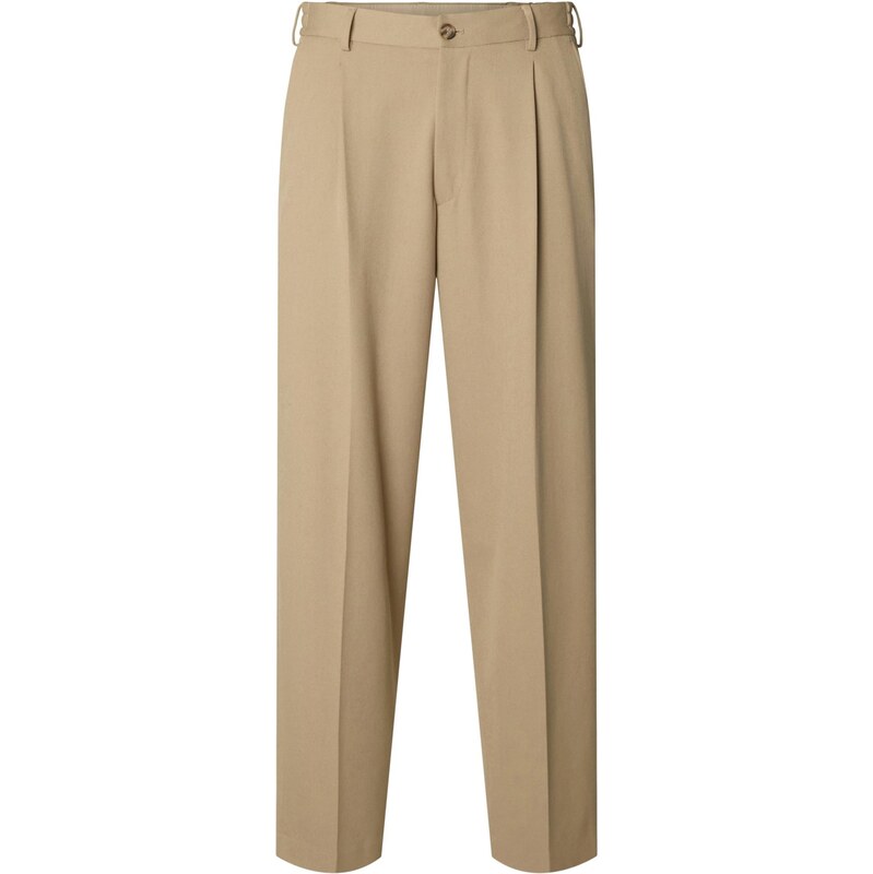 SELECTED Nohavice s pukmi SLH220 sivobéžová 66068559