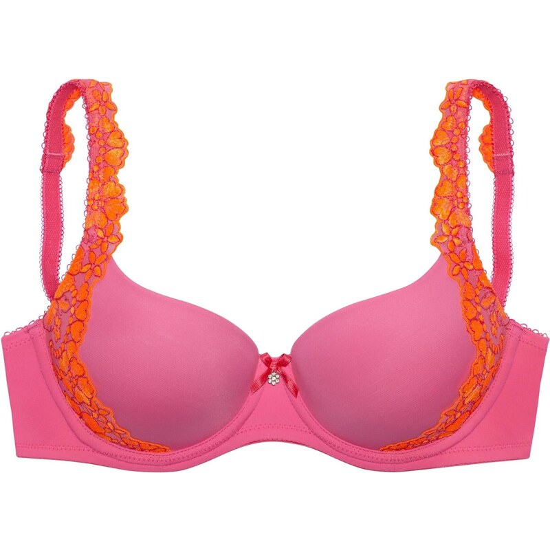 LASCANA Podprsenka Wanda oranžová / svetloružová 66050485
