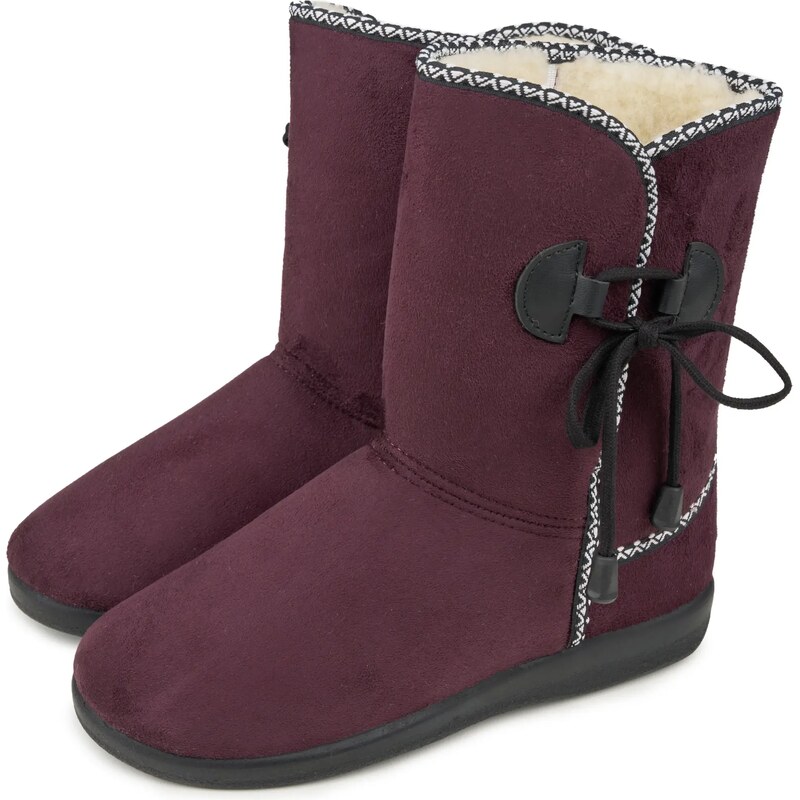 Vlnka Dámske čižmy s ovčou vlnou vínová veľkosti obuvi - dospelí 36 66049779