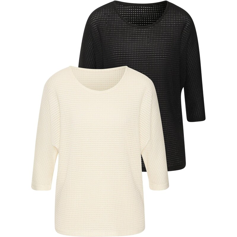 VIVANCE Sveter krémová / čierna 66050602