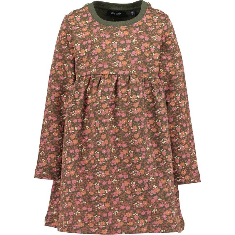 BLUE SEVEN Šaty pastelovo žltá / tmavozelená / ružová / červená 66050628