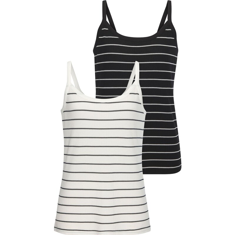 VIVANCE Top čierna / biela 66050784