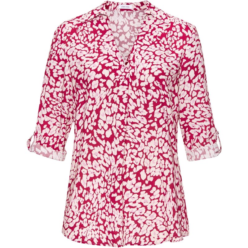 LASCANA Blúzka krvavo červená / biela 66050966