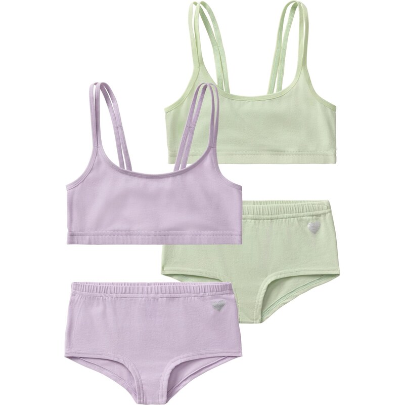 BUFFALO Súpravy bielizne svetlozelená / levanduľová 66051016