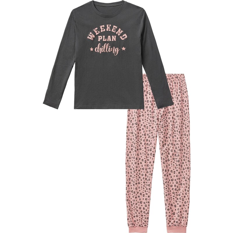 BUFFALO Pyžamo Leo 1x sivá / ružová / čierna 66051897