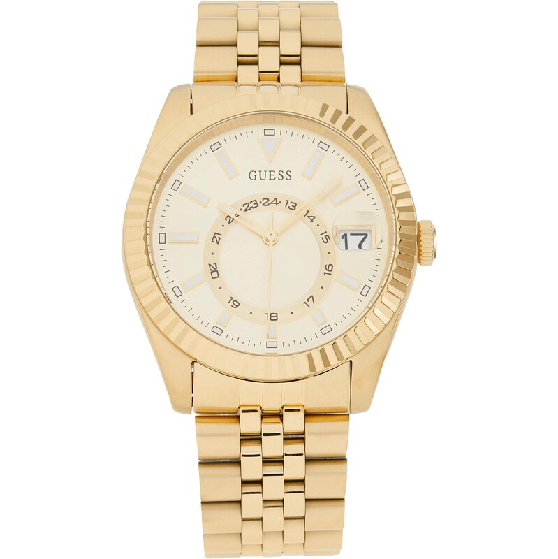 GUESS Analógové hodinky JADEN krémová / zlatá / čierna 66051970
